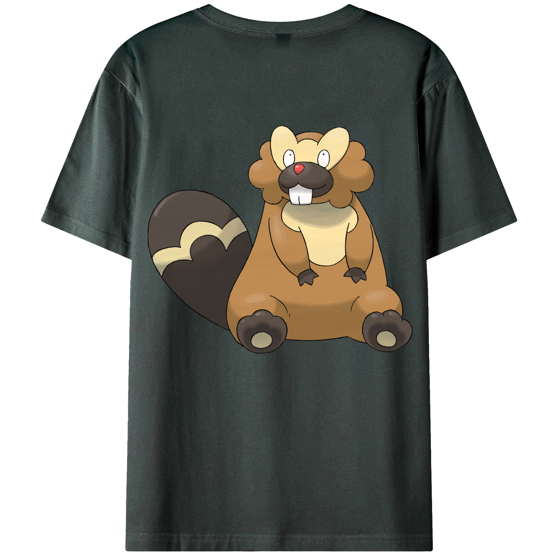 （画像用） ポケットモンスター Pokémon 綿100％ メンズ半袖Tシャツ（バックプリント） 通気性